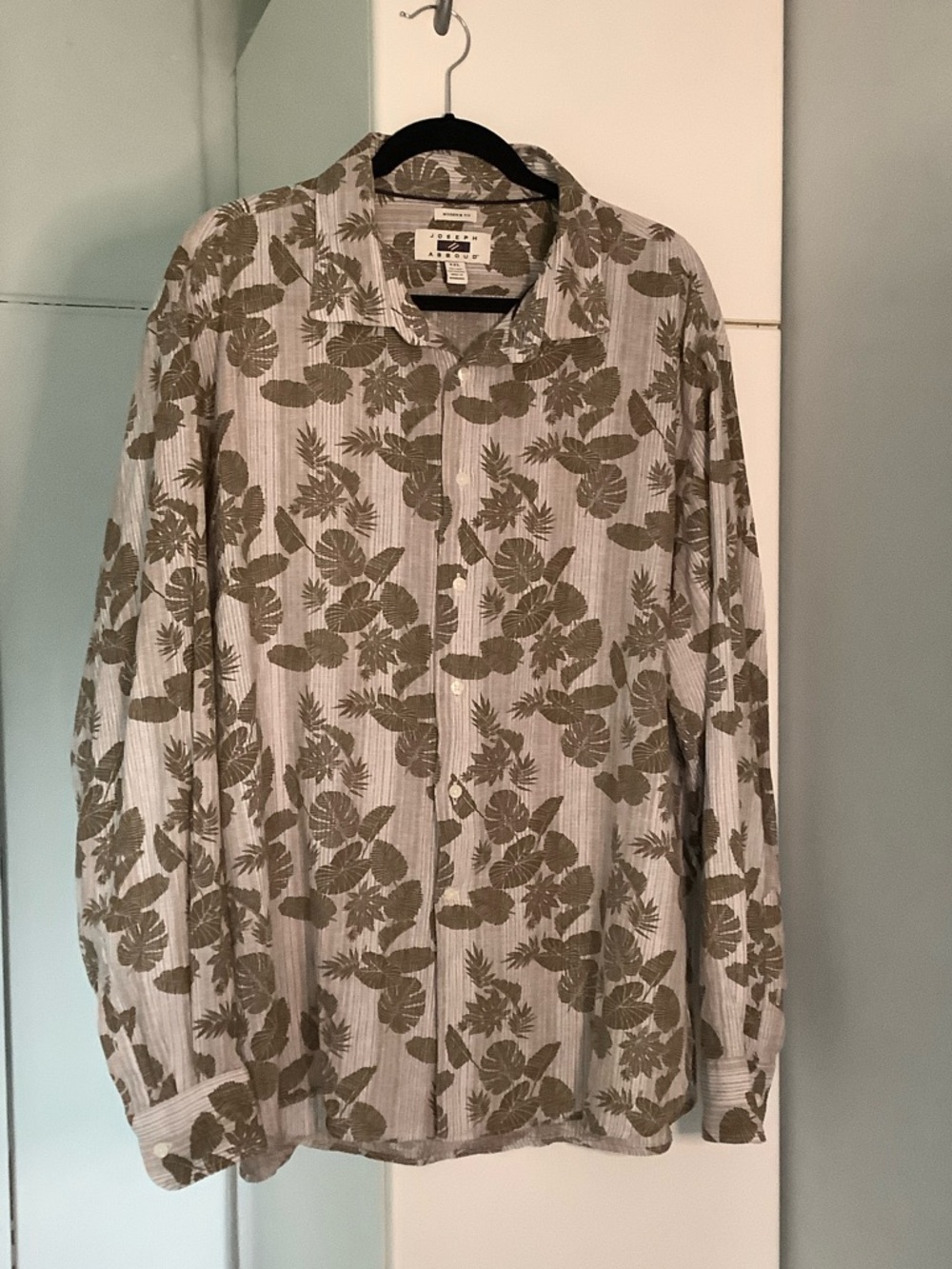 Joseph Abboud Olive Leaf Stripe Button-Down Shirt